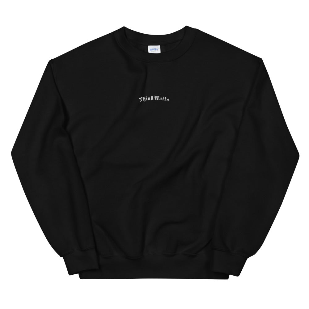 SlocogShops B Letter Invisible Pockets Fitted Crewneck (black)